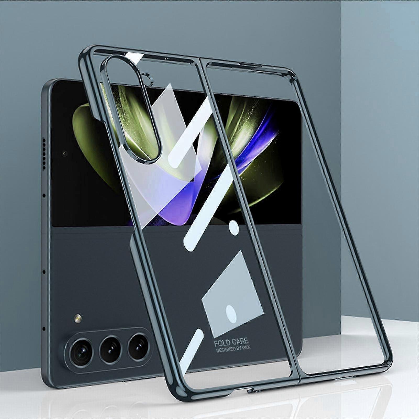 for Galaxy Z Fold 5 Clear Case, Z Fold 5 Case Slim Thin Transparent Shockproof Hard PC Fold 5 Phone Case Cover