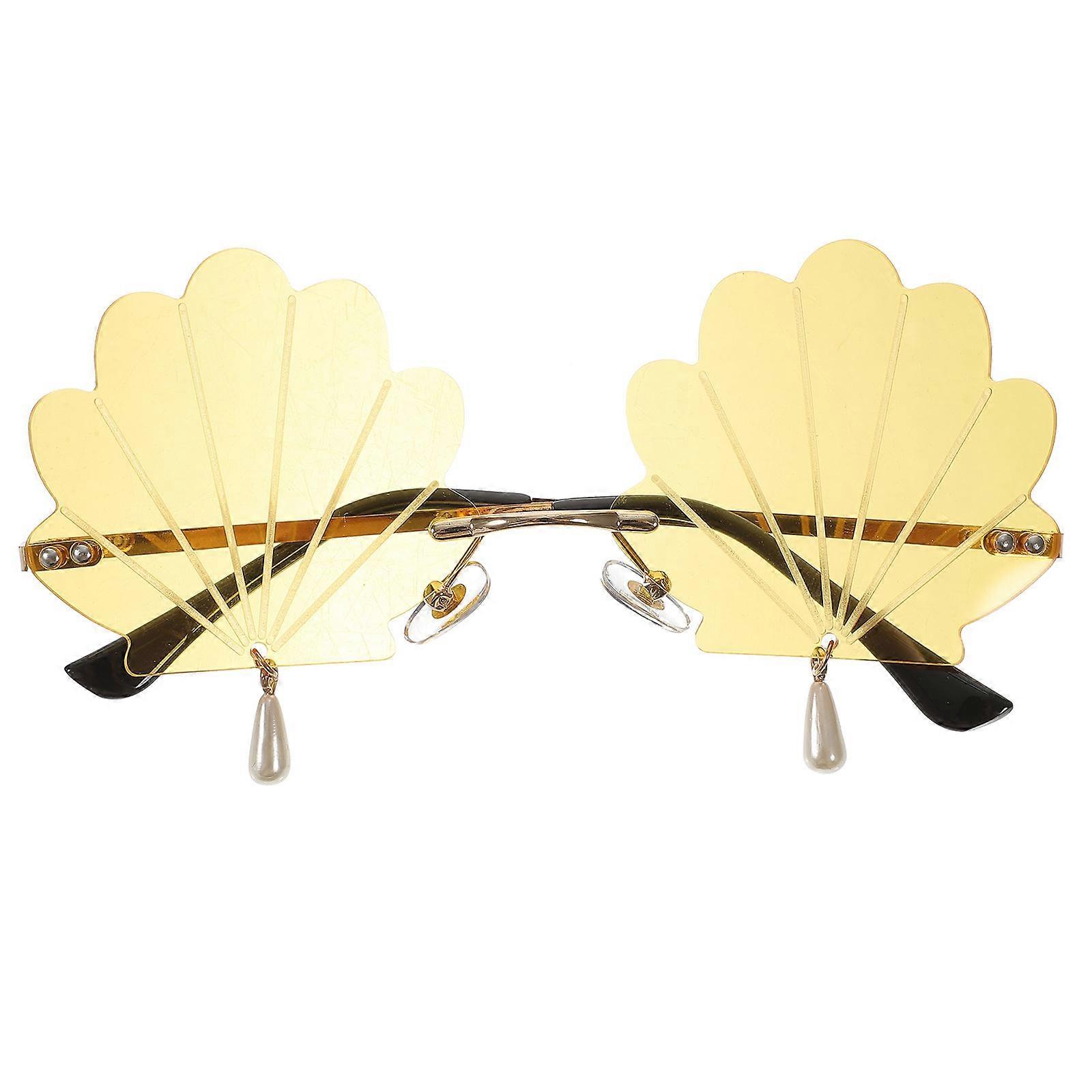 Here's a refined and engaging product description for your **Funny Seashell Design Frameless Decorative Sunglasses**:
🌞 **Funny Seashell Design