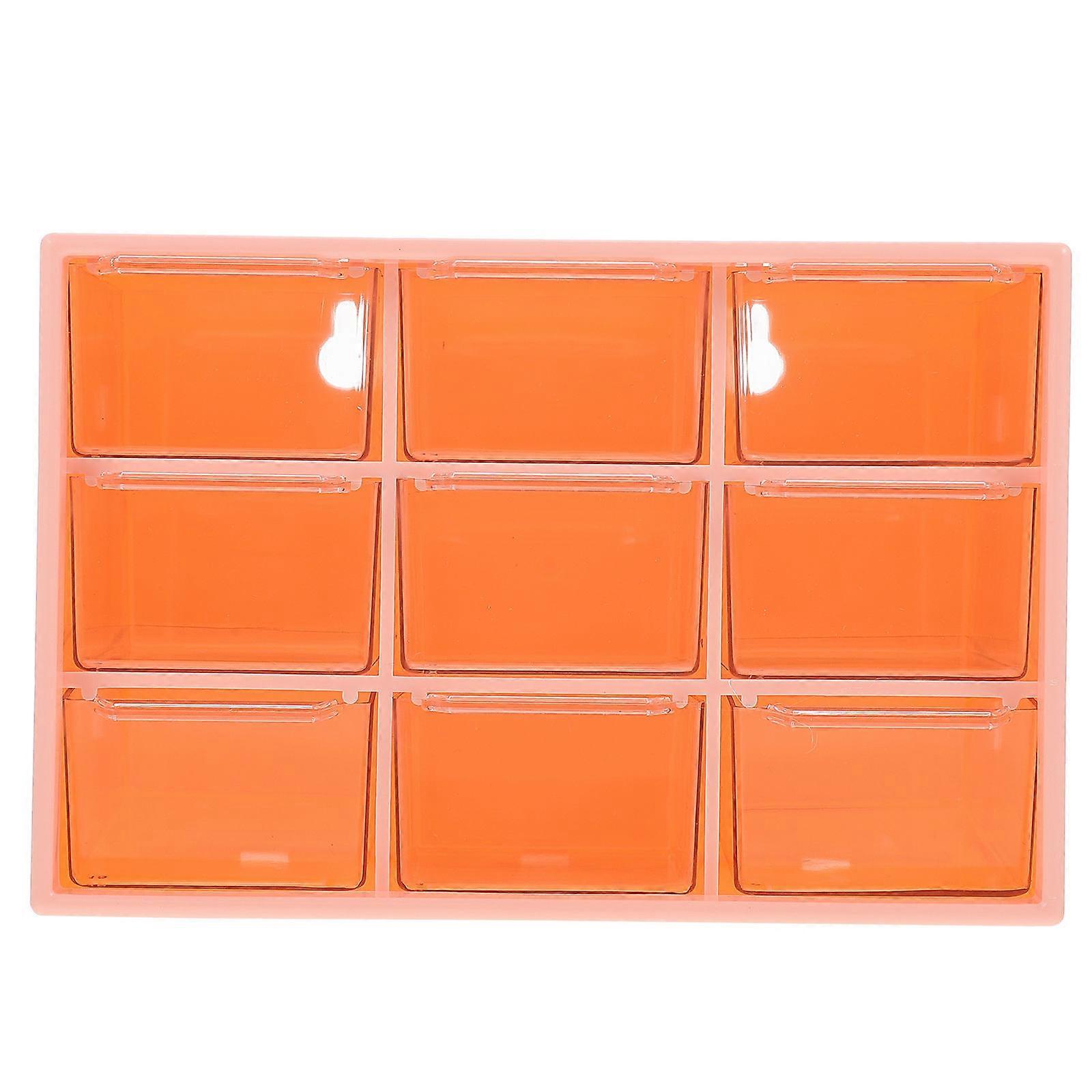 Dustproof Drawer Style Storage Box for Home Storage Pink 1 Piece