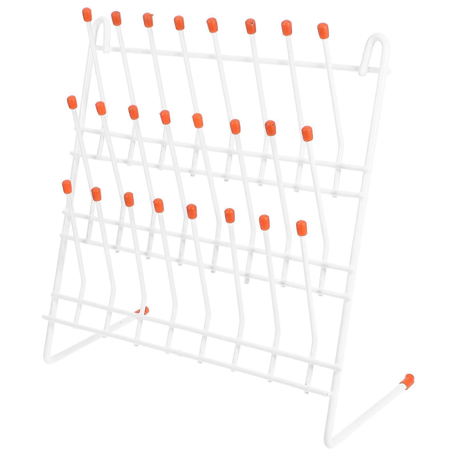 Test Tube Drain Rack   Laboratory Stand Drip Rack for Scientific Research, University Labs, and Practical Glassware Storage