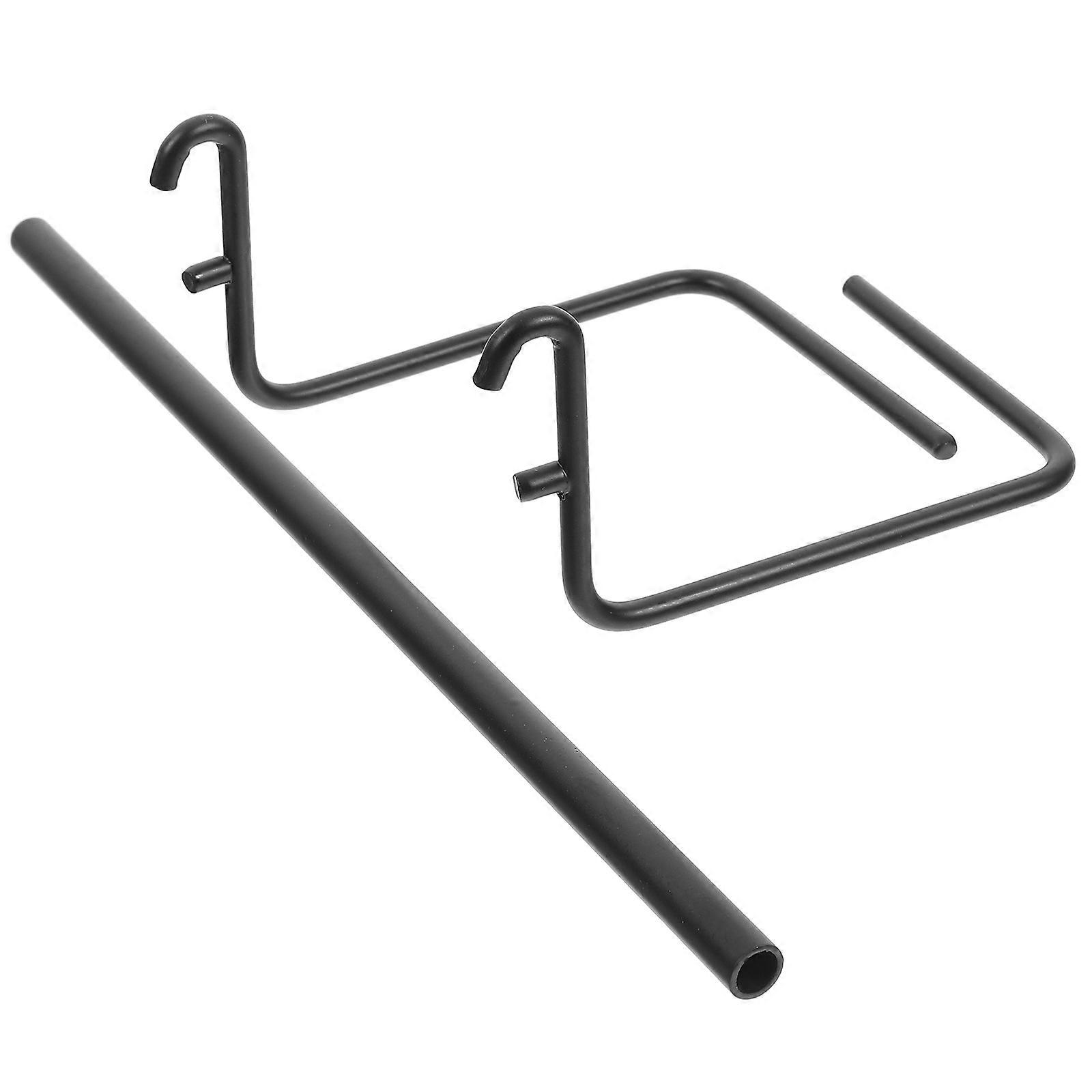 Sturdy Iron Pegboard Paper Towel Holder Wall Bracket for Bathroom Organization – Modern Design Towel Rack for Enhanced Tidiness