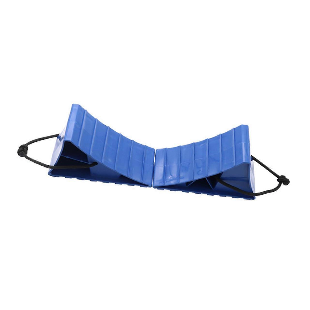 2 x Car Slip Stop Tyre Patch Strips Safety Wheel Chocks Wheel Tyre Support Cushion Axle Adjustment Block Trailer Trolley Car Tyre Stopper Spin