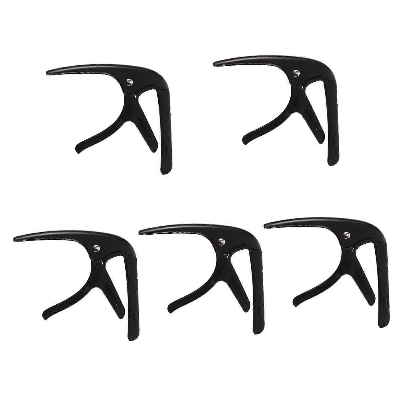 Guitar Capo Exquisite Tone-Modified Clamp 5 Sets For Bass Guitar Ukulele Includes Plectrum