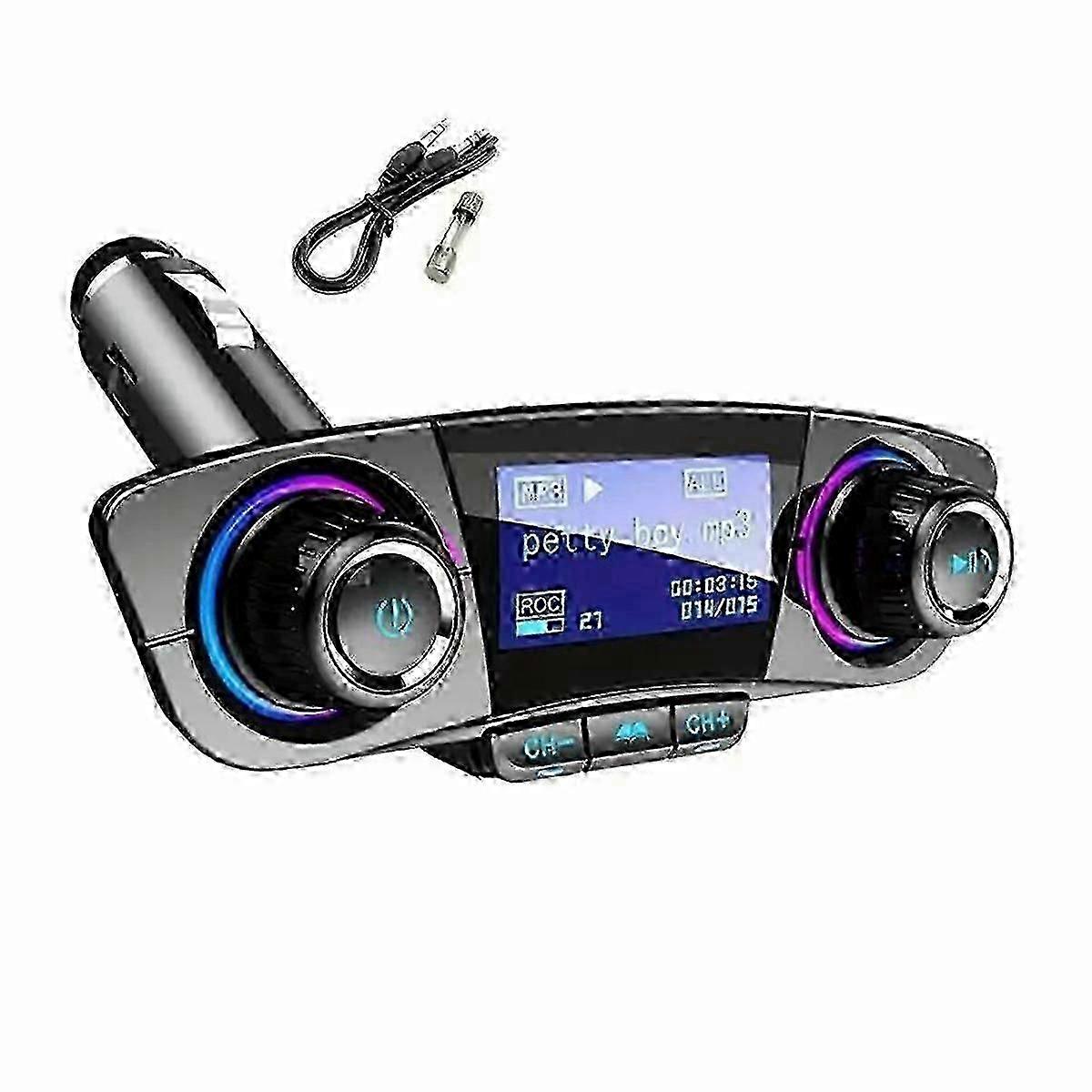 Car MP3 Player with Card Slot,AUX Wireless Receiver,Multi-Function Car USB Music Player,Hands-Free