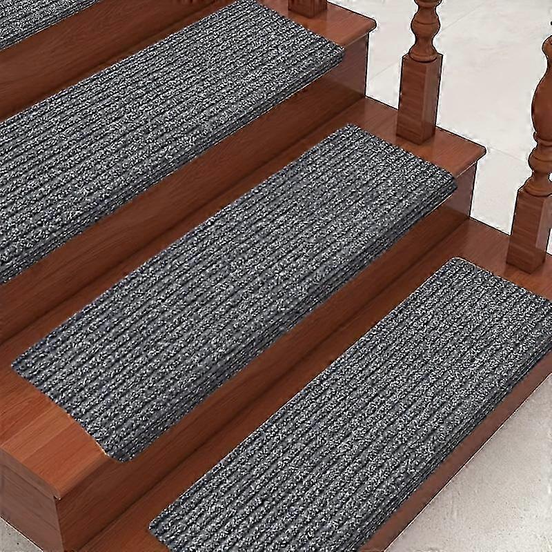 Washable pet treads for stairs, 5pcs non-slip bullnose carpet set