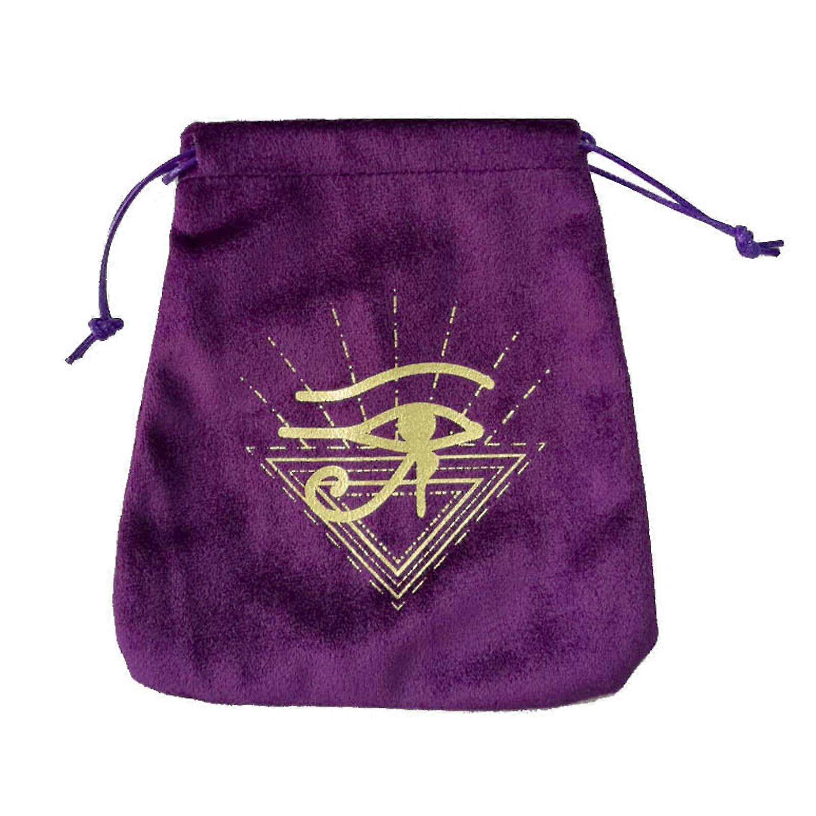 Tarot Card Storage Bag For Tarot And Oracle Decks, Soft Drawstring Pouch, Jewelry And Dice Holder, Purple