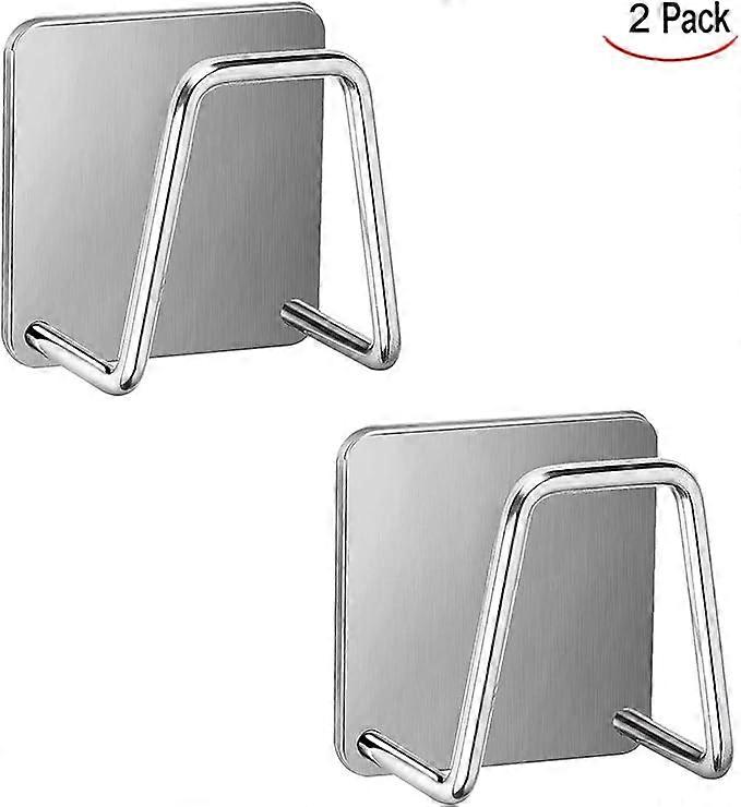 2 Pack Self Adhesive Kitchen Sink Sponge Hooks Self Adhesive