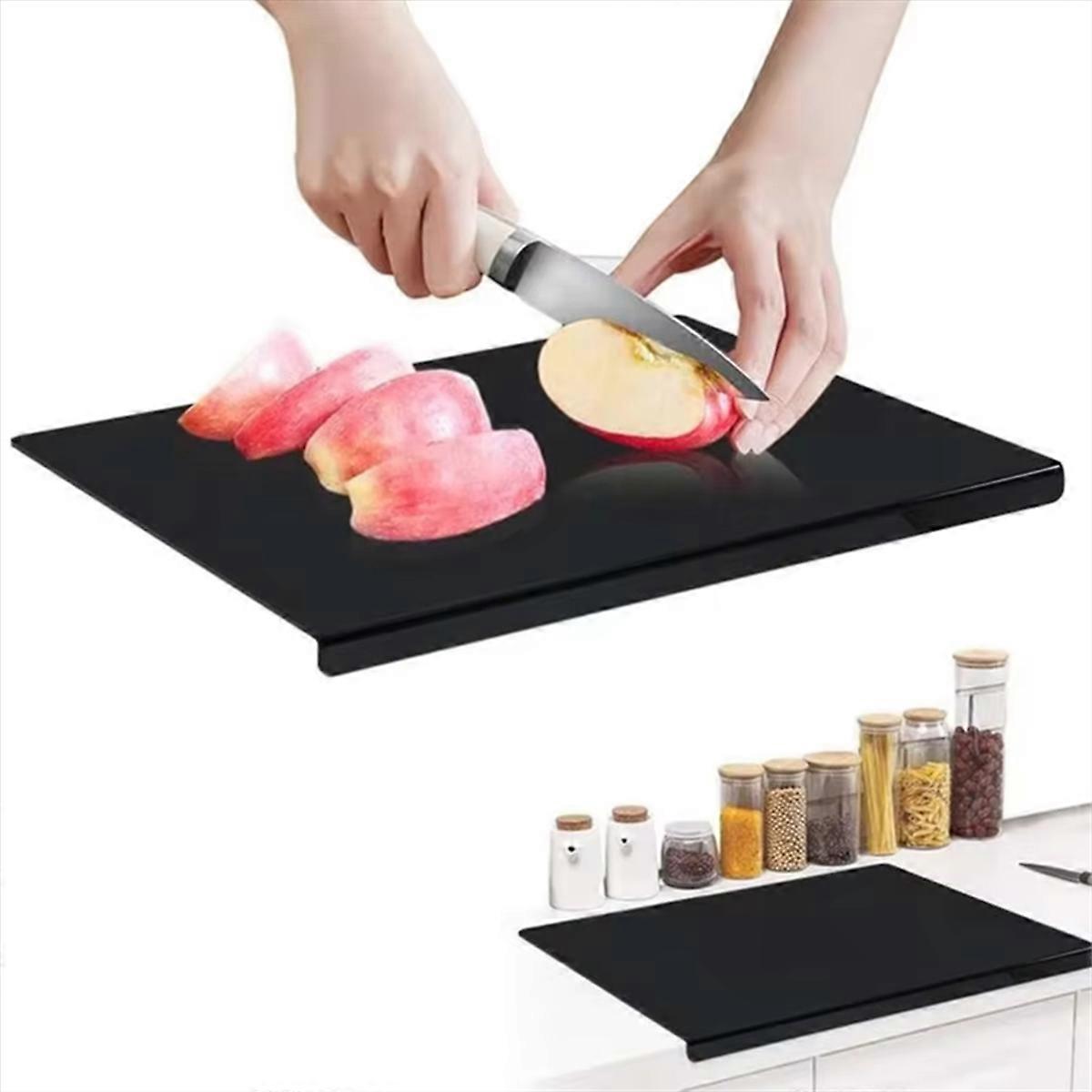 Acrylic Cutting Board with Counter Lip 60% Thicker/ Free & Food-Safe Kitchen Tool Ideal for Home Use