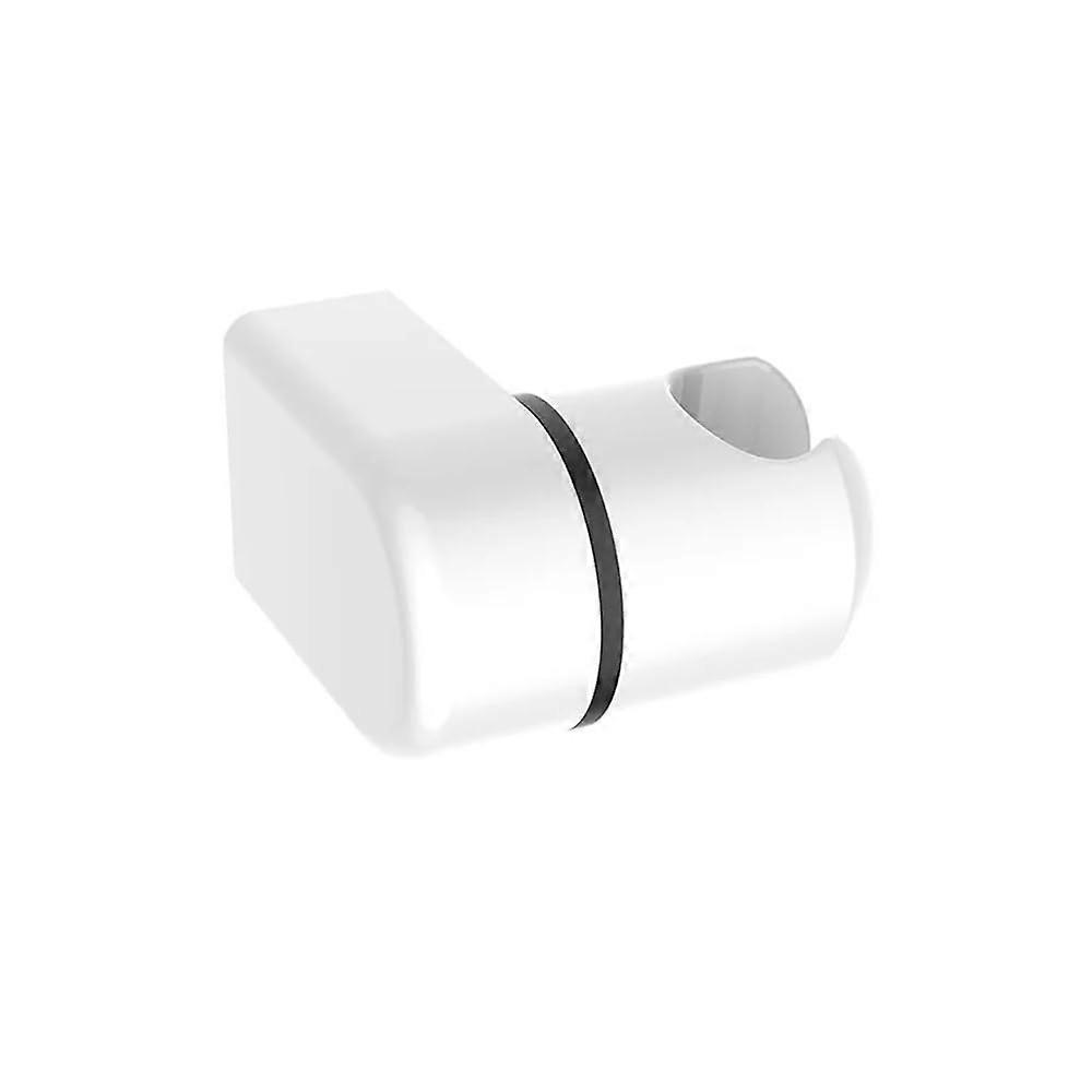 3pcs Universal Hand Shower Head Holder Adjustable Chrome Plated Shower Rail Bracket for Bathroom, Rotatable Design, White