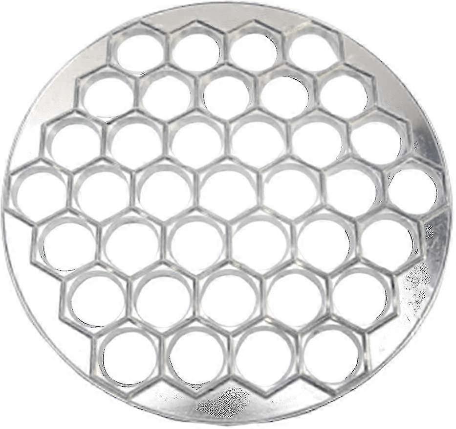 A 37-hole aluminum dumpling mold for making dumplings, a kitchen tool.