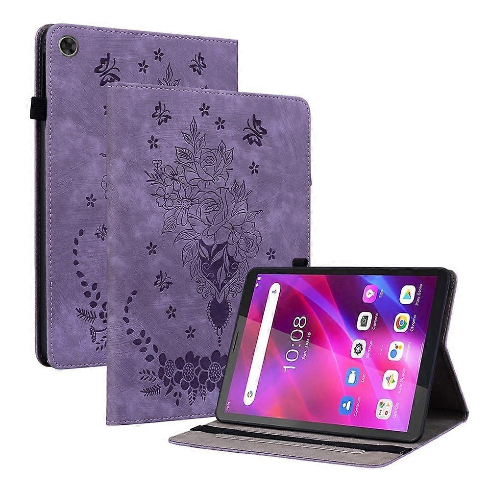 Kunstleder Wallet Case For Lenovo Tab M7 TB7305  Purple