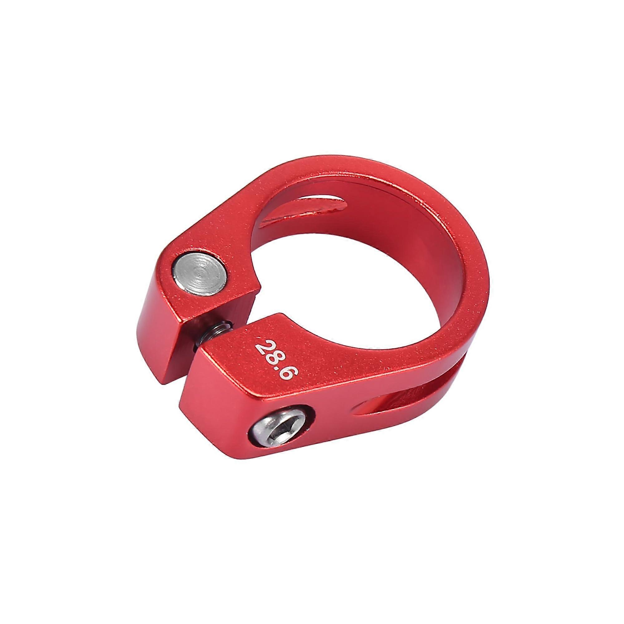 Universal Bike Seat Post Clamp Adapter, Clamp Dia 28.6mm, Red