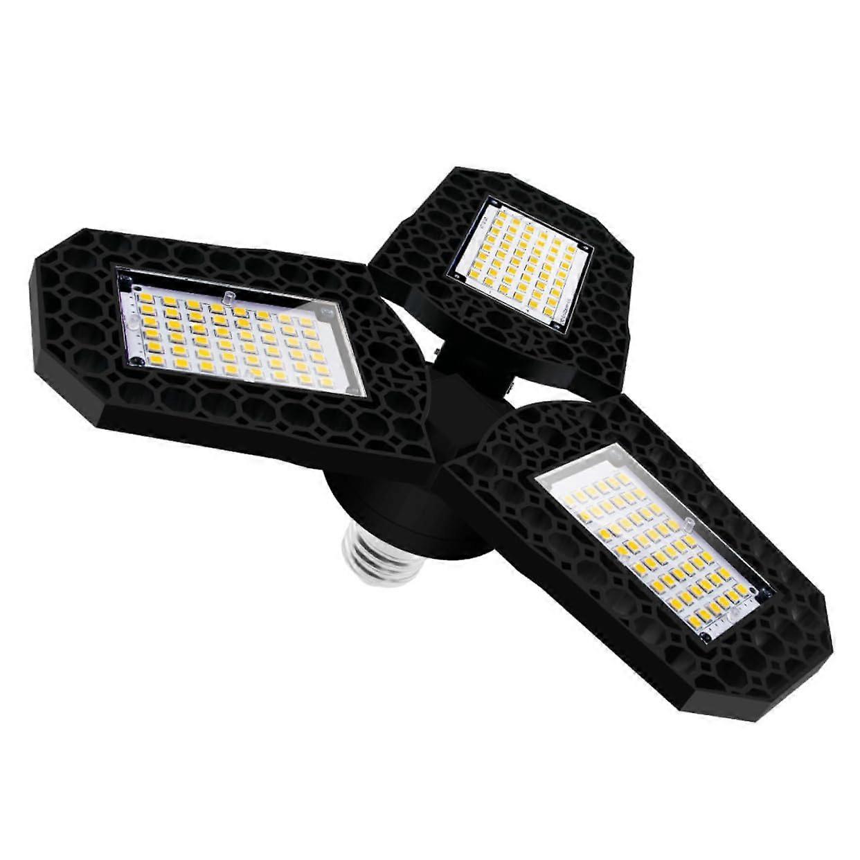 Deformable Garage Light Folding Ceiling Lamp for Indoor Use, Energy Saving, Durable, Easy Installation for Warehouse and Basement