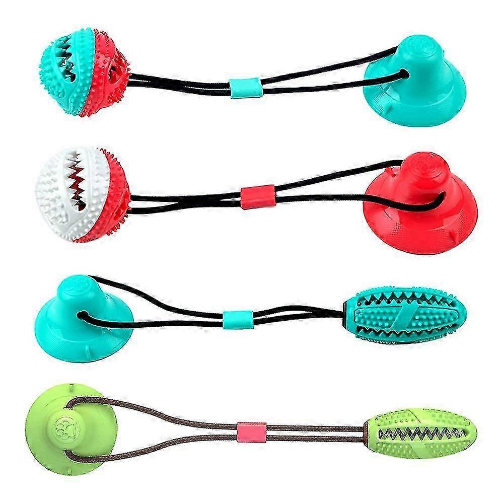 Interactive Suction Cup Dog Chew Toy Self Playing With Elastic Rope...