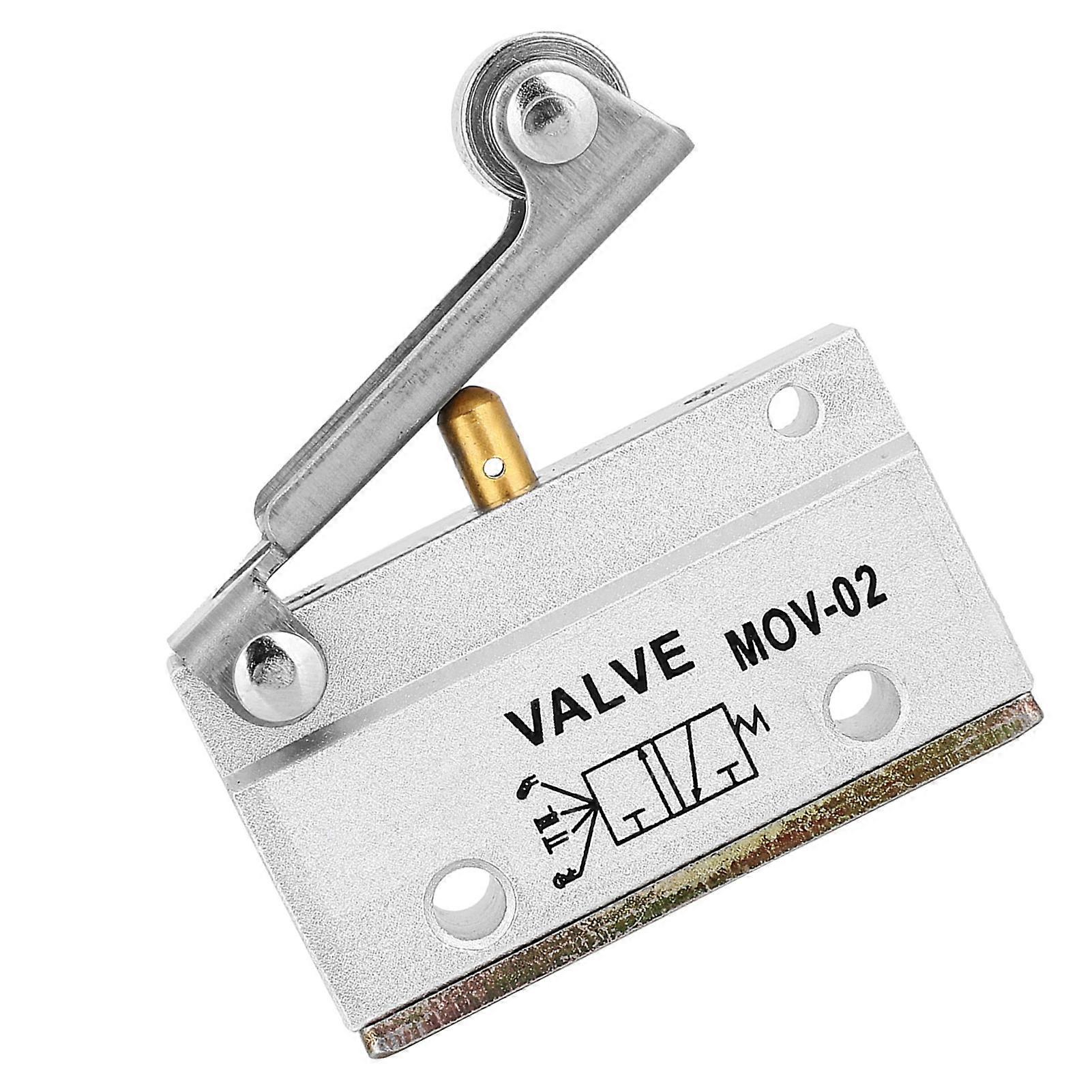 MOV-02 G1/8 Thread Roller Lever Air Pneumatic Mechanical Valve 0-0.8MPa 