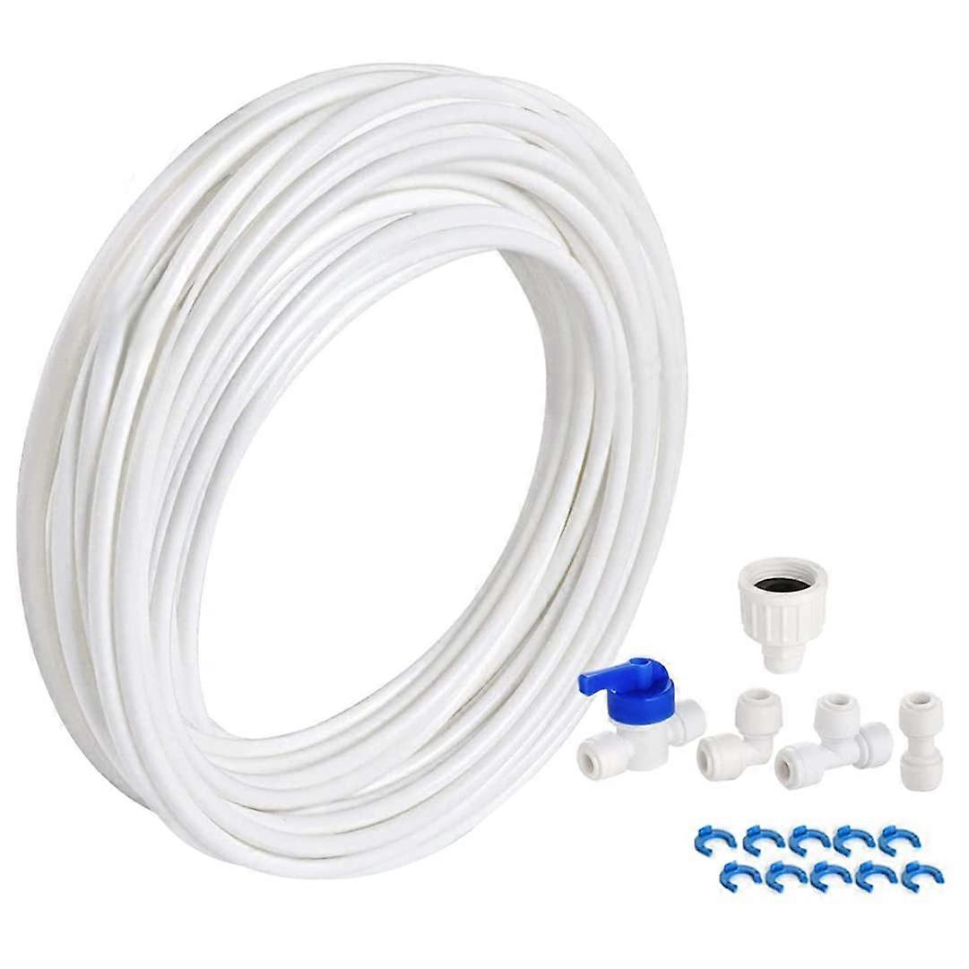 Water Pipe Connector Kit for Refrigerator - 10M Water Purifier Hose Joint Filter Compatible with Fridge Models