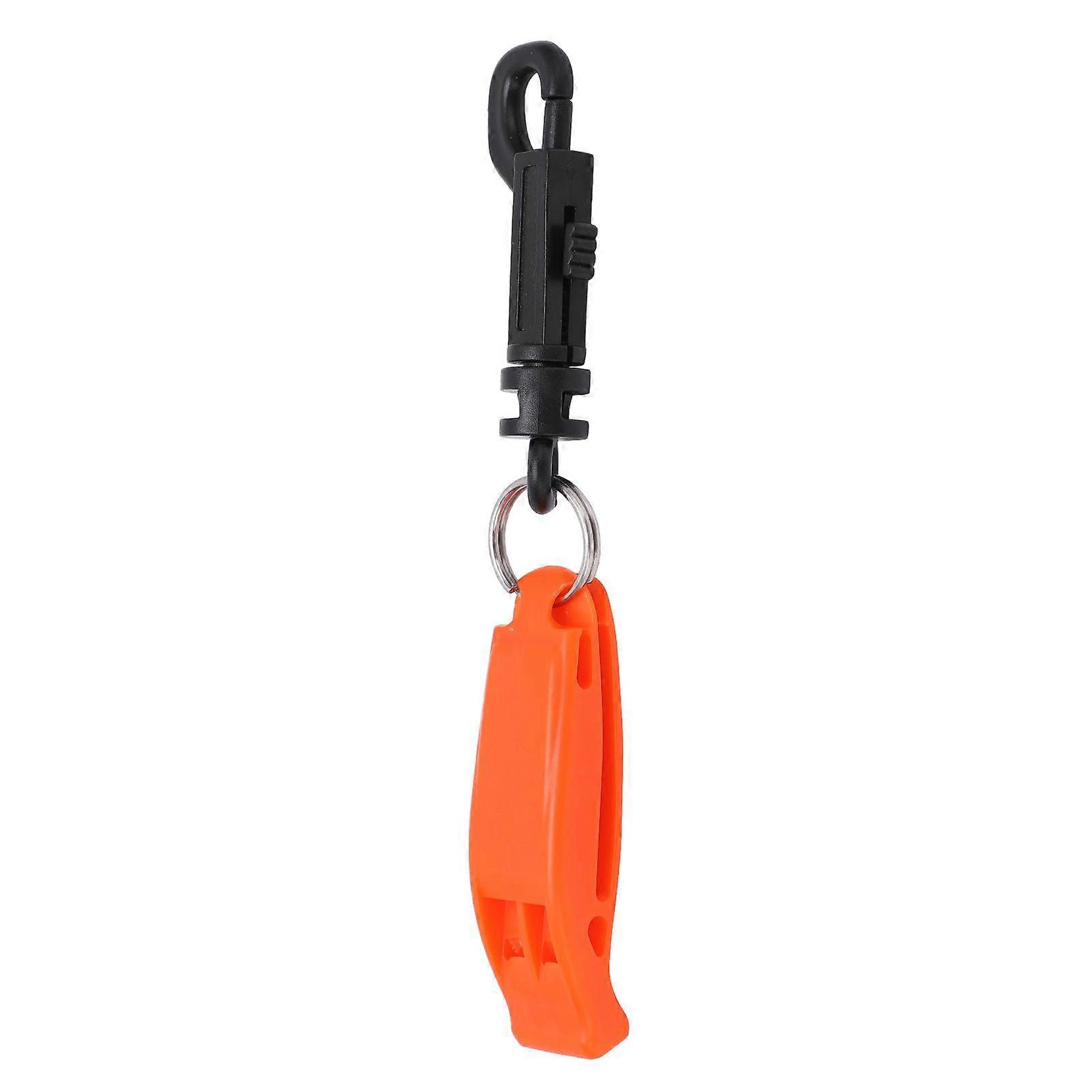 Emergency Whistle Dual Frequency Multifunctional Orange Safety Warning Whistle for Boating Fishing Camping Hiking