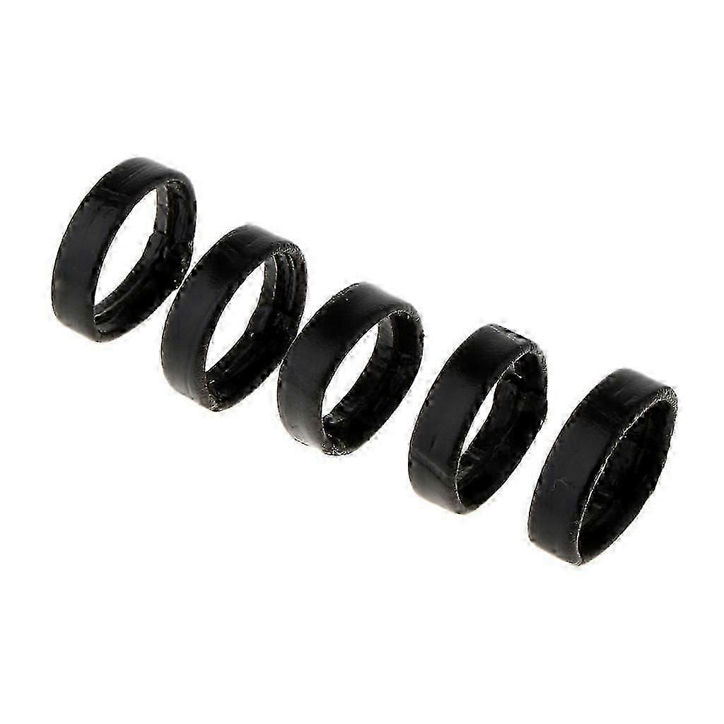 5 Pieces Pu Leather Loop Watchband Retainer Replace Ring Watch Strap Keeper Holder