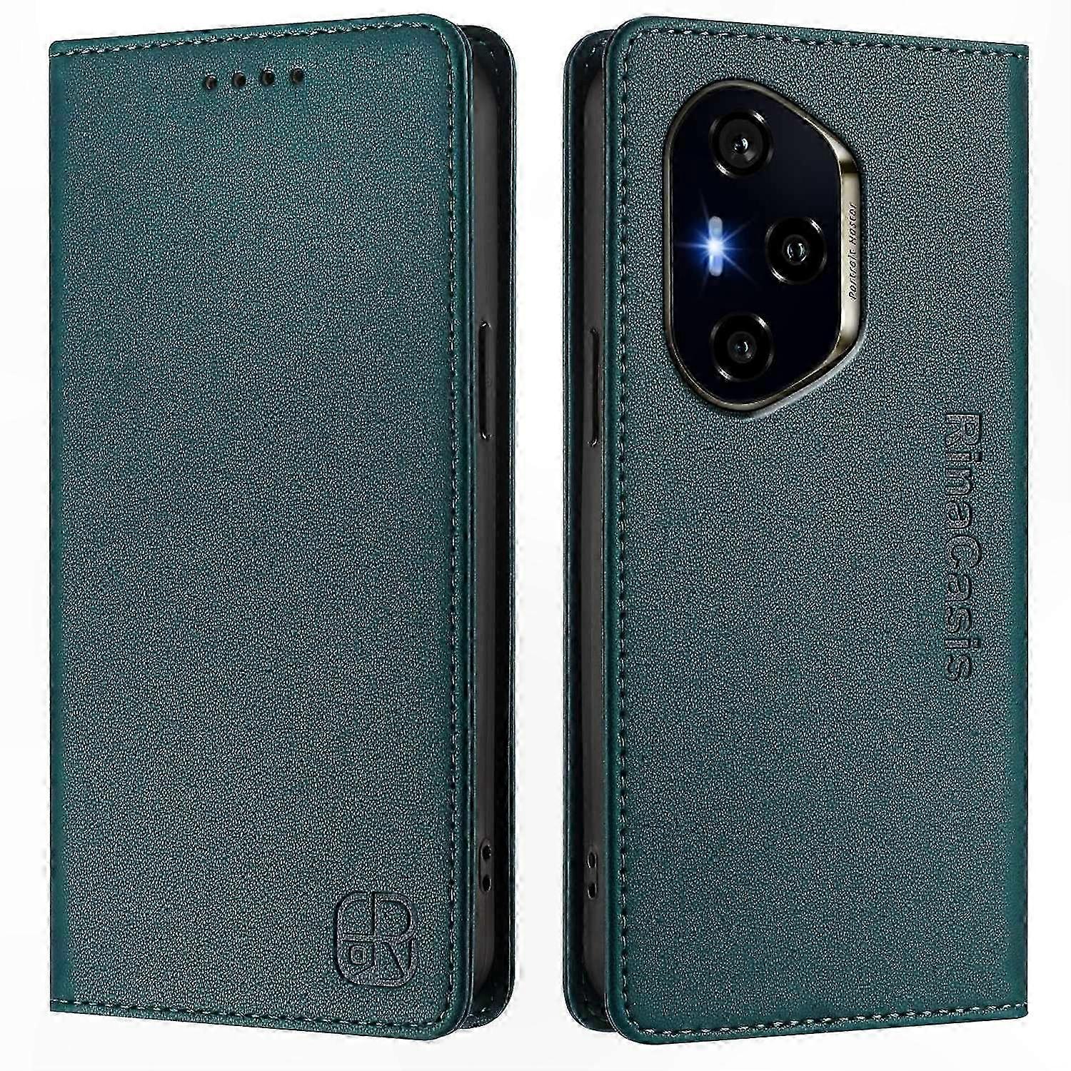 Leather Phone Case with RFID Blocking Wallet and Stand for Honor 400