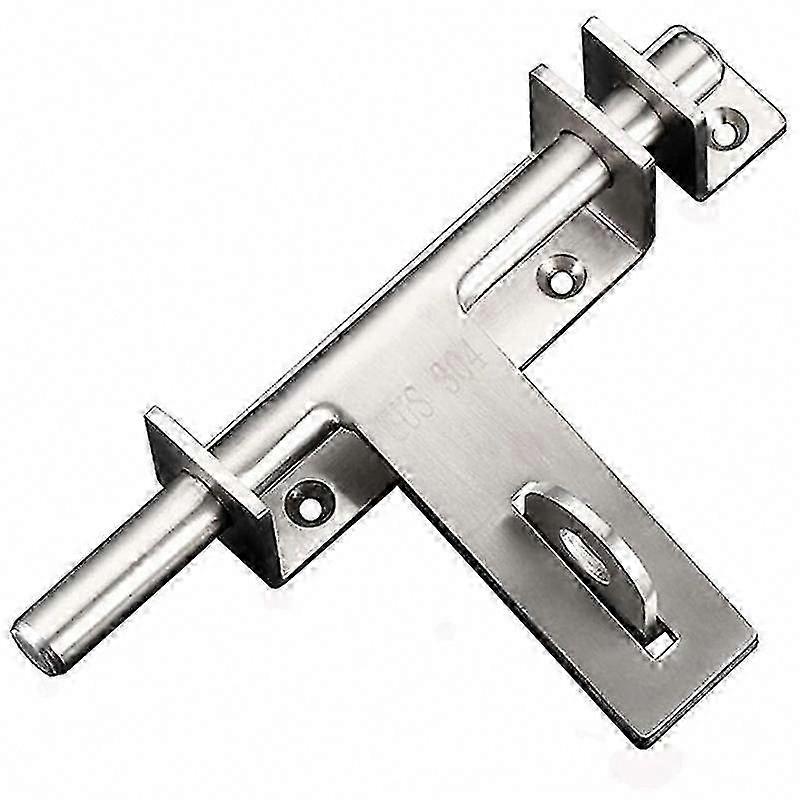 Heavy Duty 304 Stainless Steel Sliding Door Lock Latch with Left-Right Bolts for Secure Locking