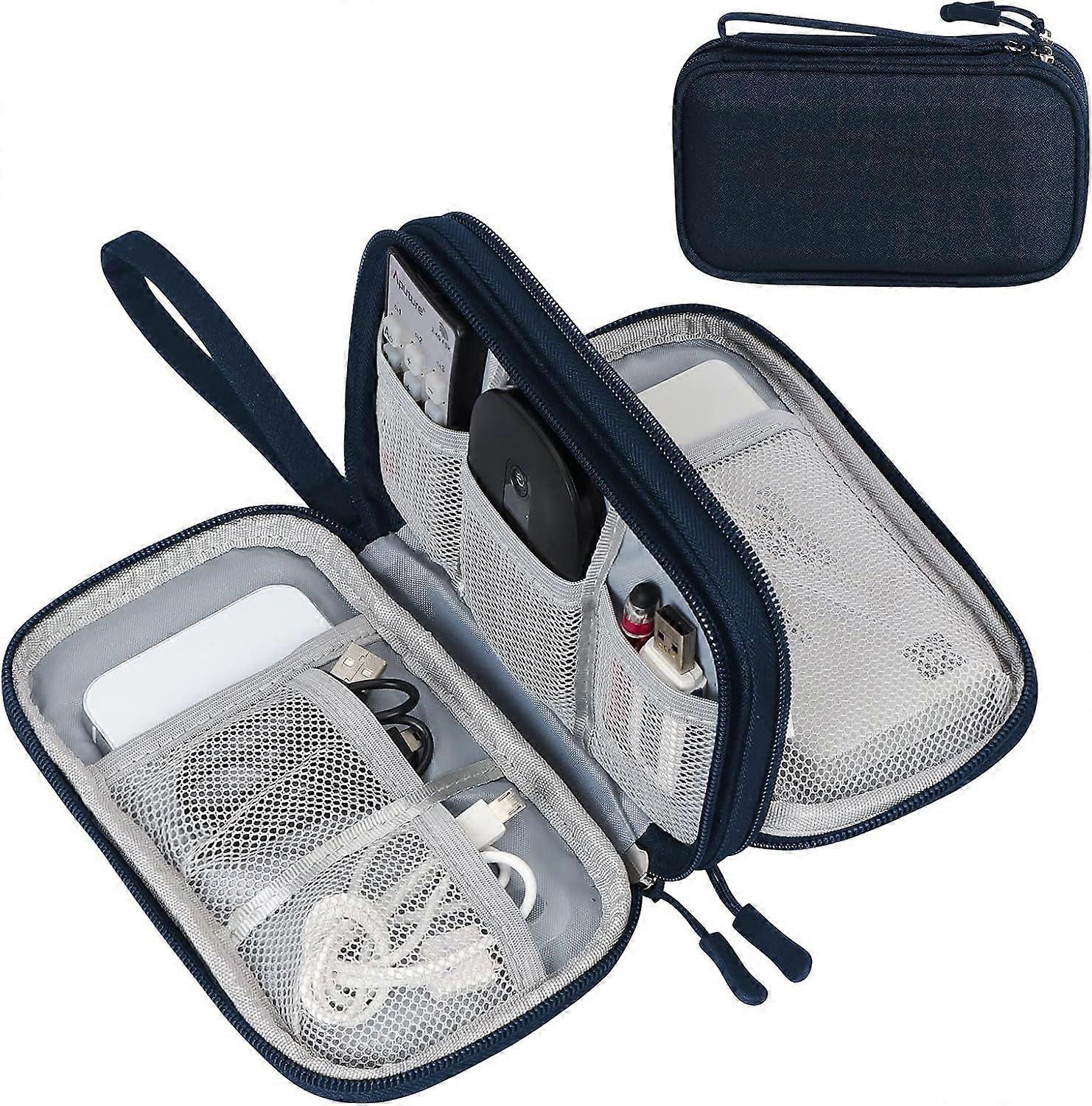 Large Electronic Organizer Bag.Cable Bag.Travel Electronics Case 3 Layer Large K