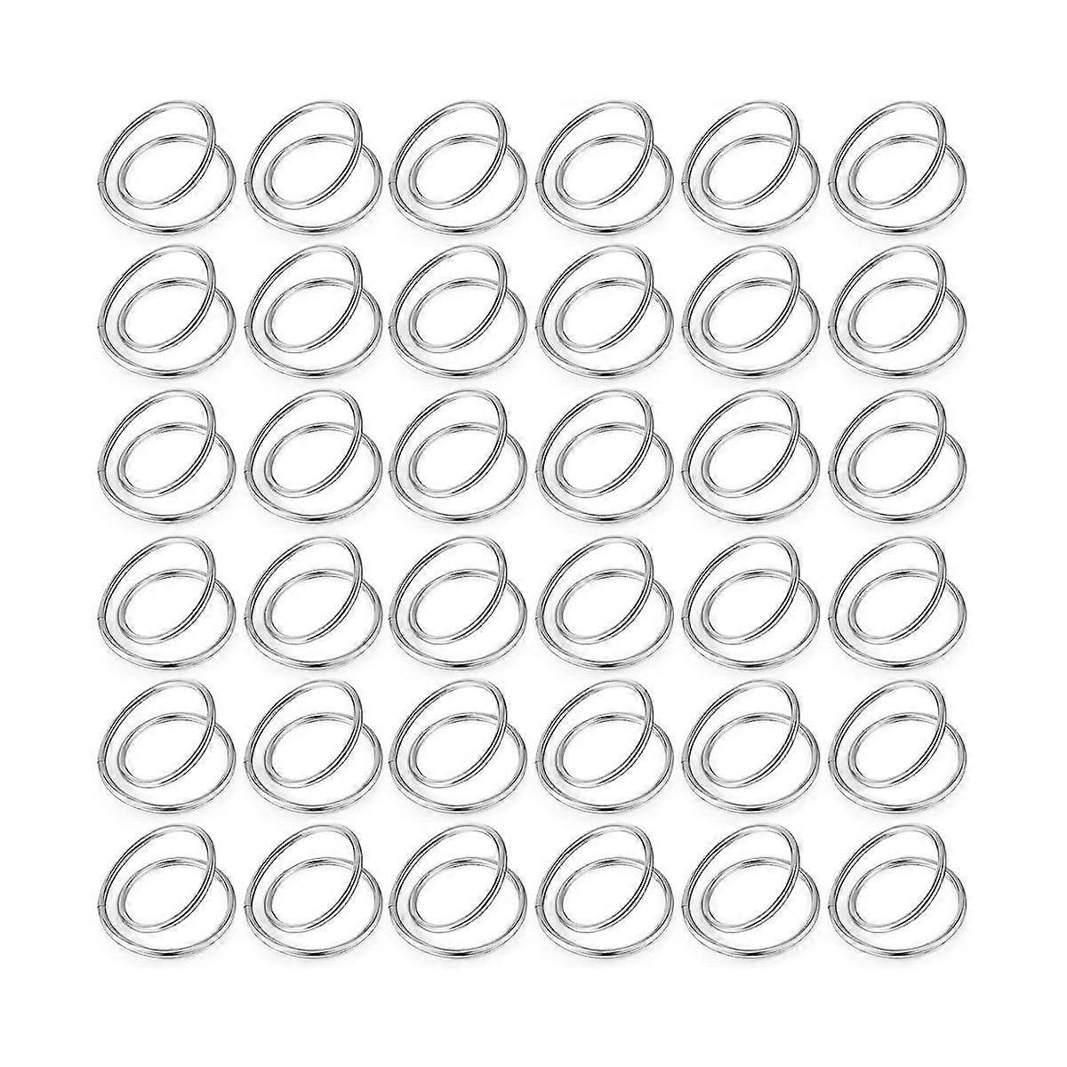 36Pcs Métal Spirale Rond De Serviette Boucles Simple Ronds De Serviette pour Mariages Réception Buffet Table Déco