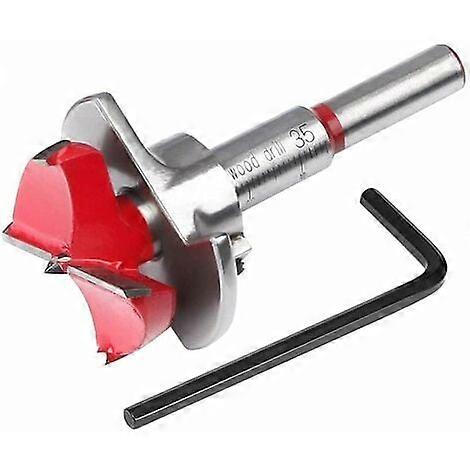 Router Bits, 35mm Adjustable Positioning Drill Bit Set, Cemented Carbide Hole Saw with Depth Stop (Depth Range 1040mm)