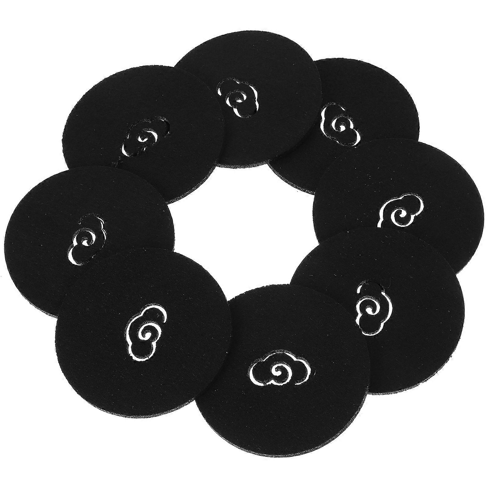 Drink Pad Felt Mug Pad for Table Protecting 8Pcs Black