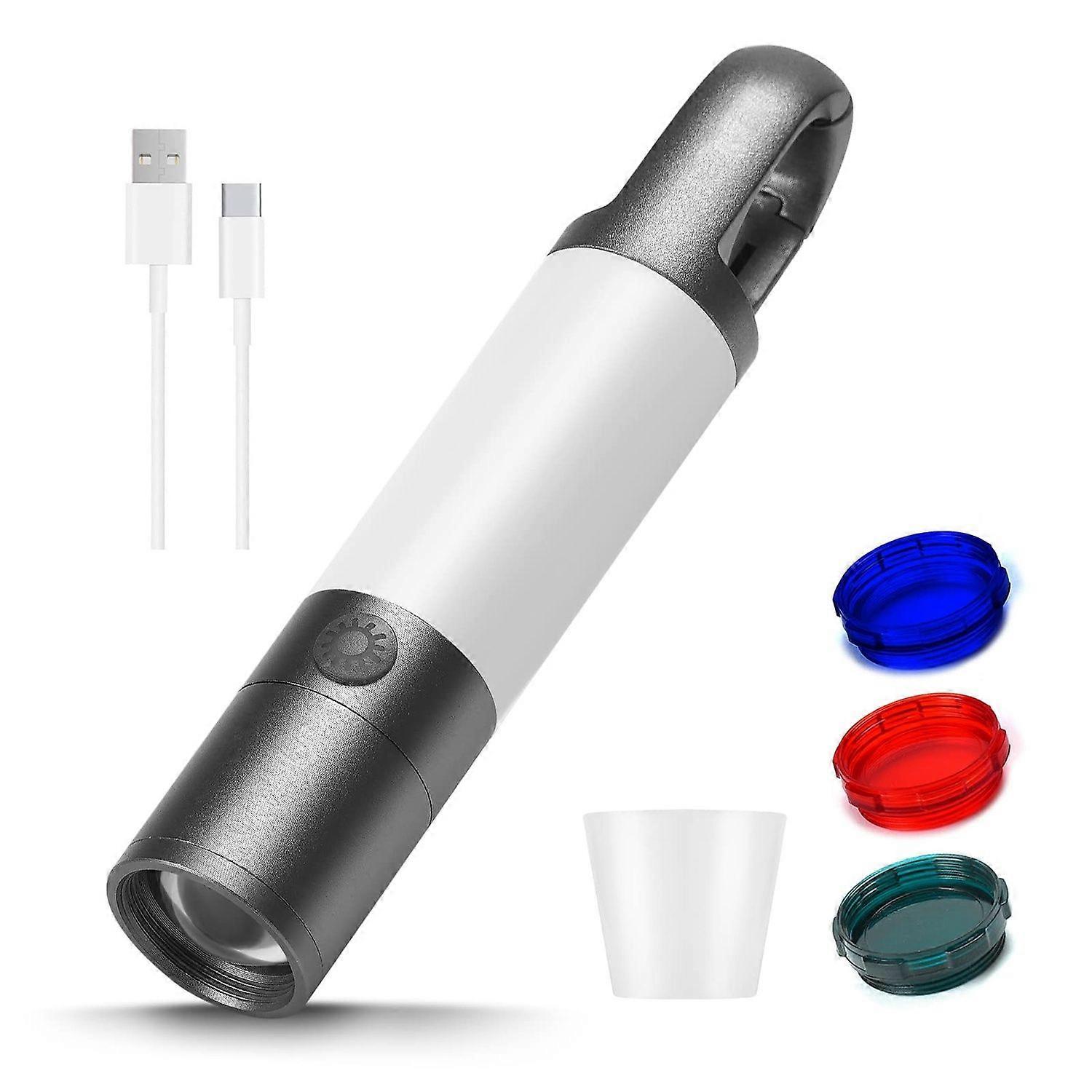 LED Flashlight, 1000 High Lumens Flashlights with USB Rechargeable Battery, 8 Modes Zoomable Flash Light with Sidelight and Magnetic, Waterproof Porta