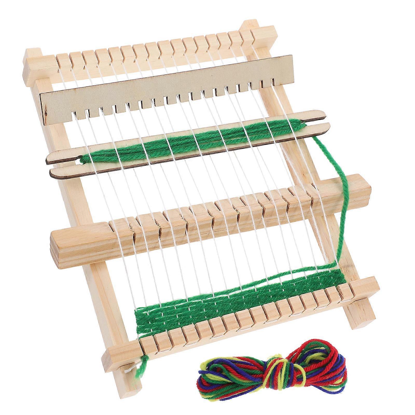 Wooden Frame Knitting Loom Portable DIY Weaving Machine 4Sets for Hand Knitting
