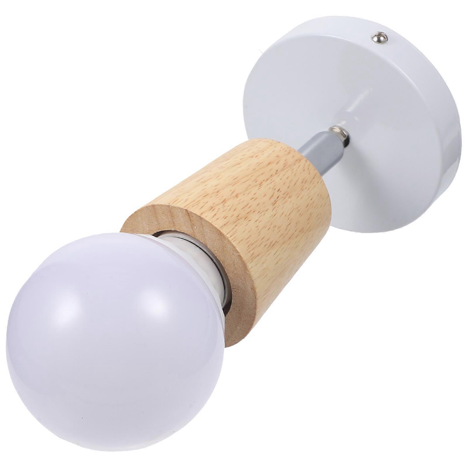 White Ceiling Spotlight Ceiling Lamp for Indoor Use 2Pcs Wooden Hanging Fixture