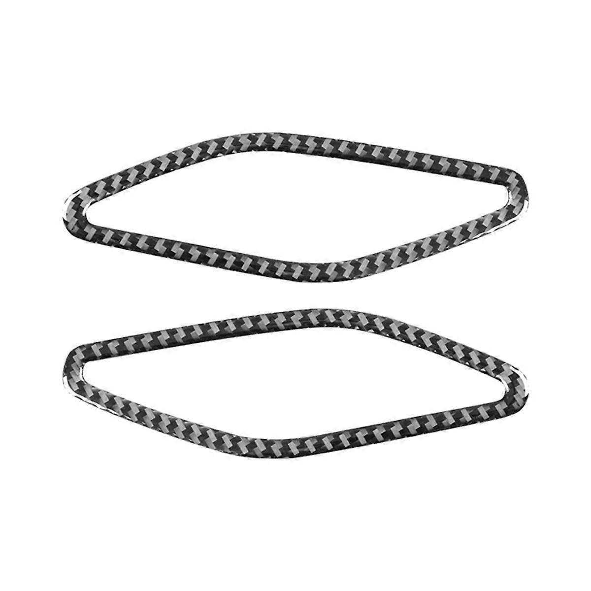 For 6 Series M6 F12 F13 F06 2011-2018 Carbon Fiber Car Door Side Horn Speaker Cover Trim Accessorie