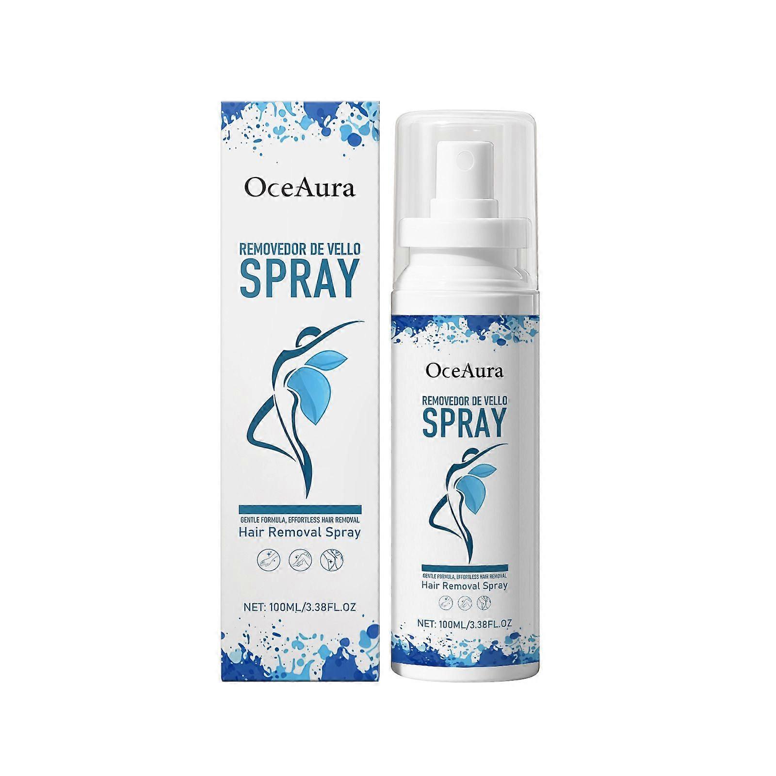 Sensitive Skin Depilatory Cream, Hair Removal Cream, Hair Removal Spray for Gentle Hydration, for Face, Arms, Legs and Armpits