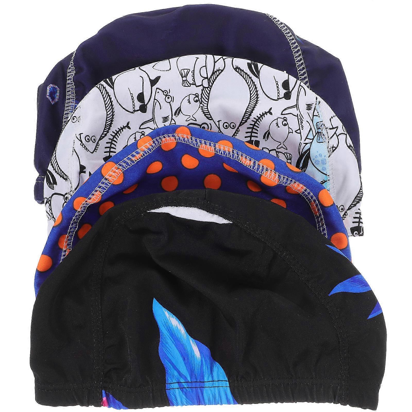 Swim Caps for Men Nylon Swimming Hats for Swim Hats Assorted Color Easy to Wear and Take Off