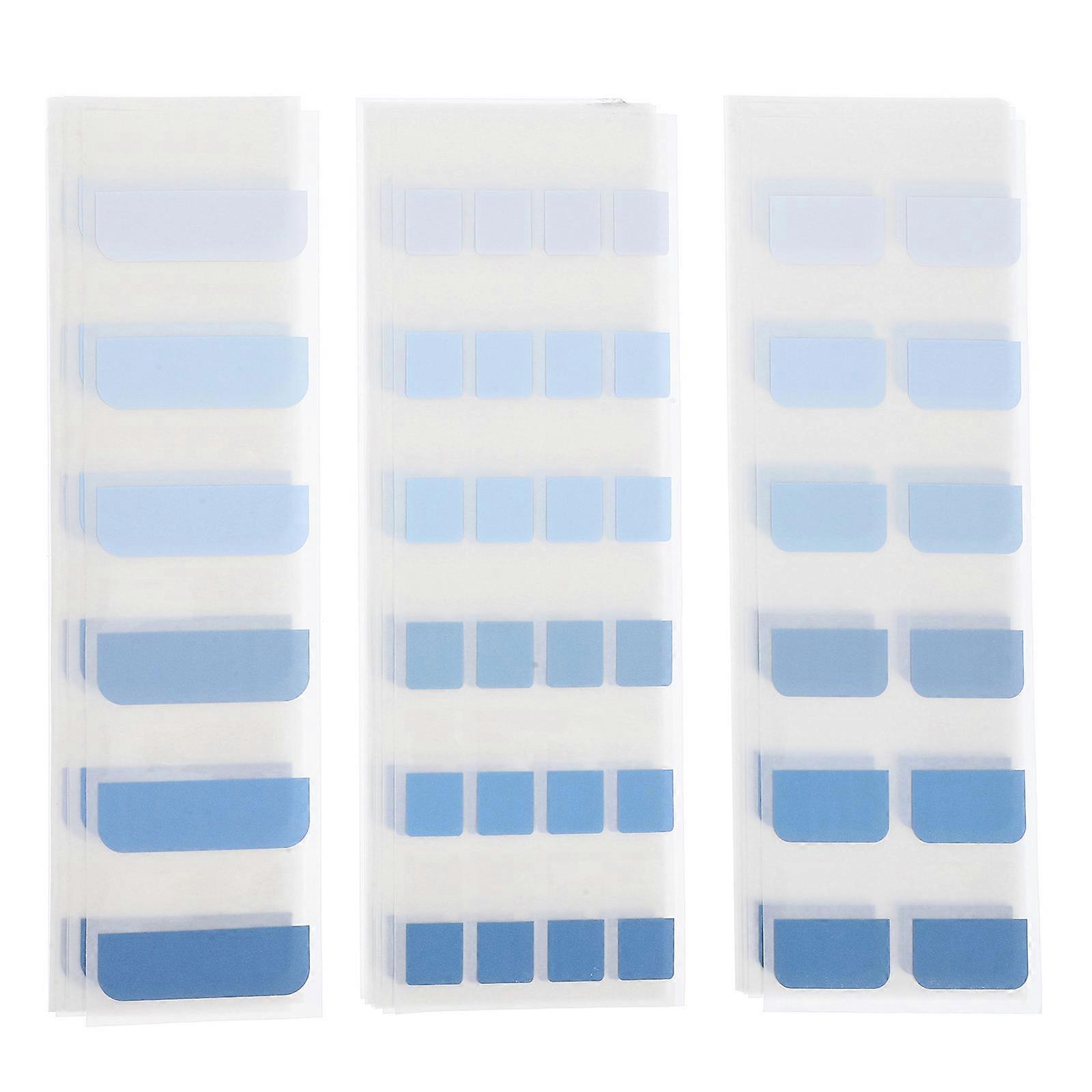 Blue PVC Sticky Tabs Flags for Office Use 3 Bags Organizing Documents Efficiently