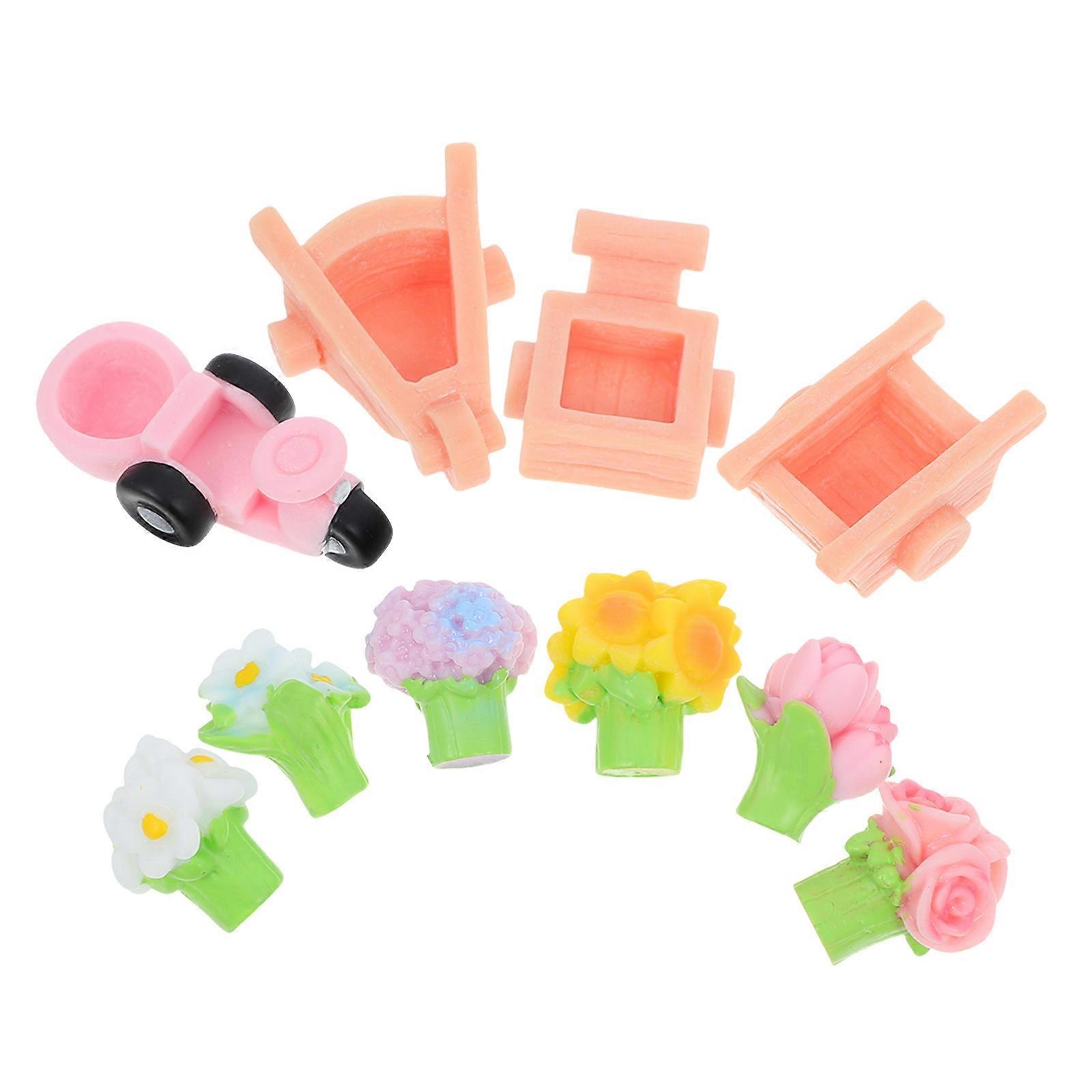 Micro Landscape Resin Miniature Garden Ornament for Decoration 1Set