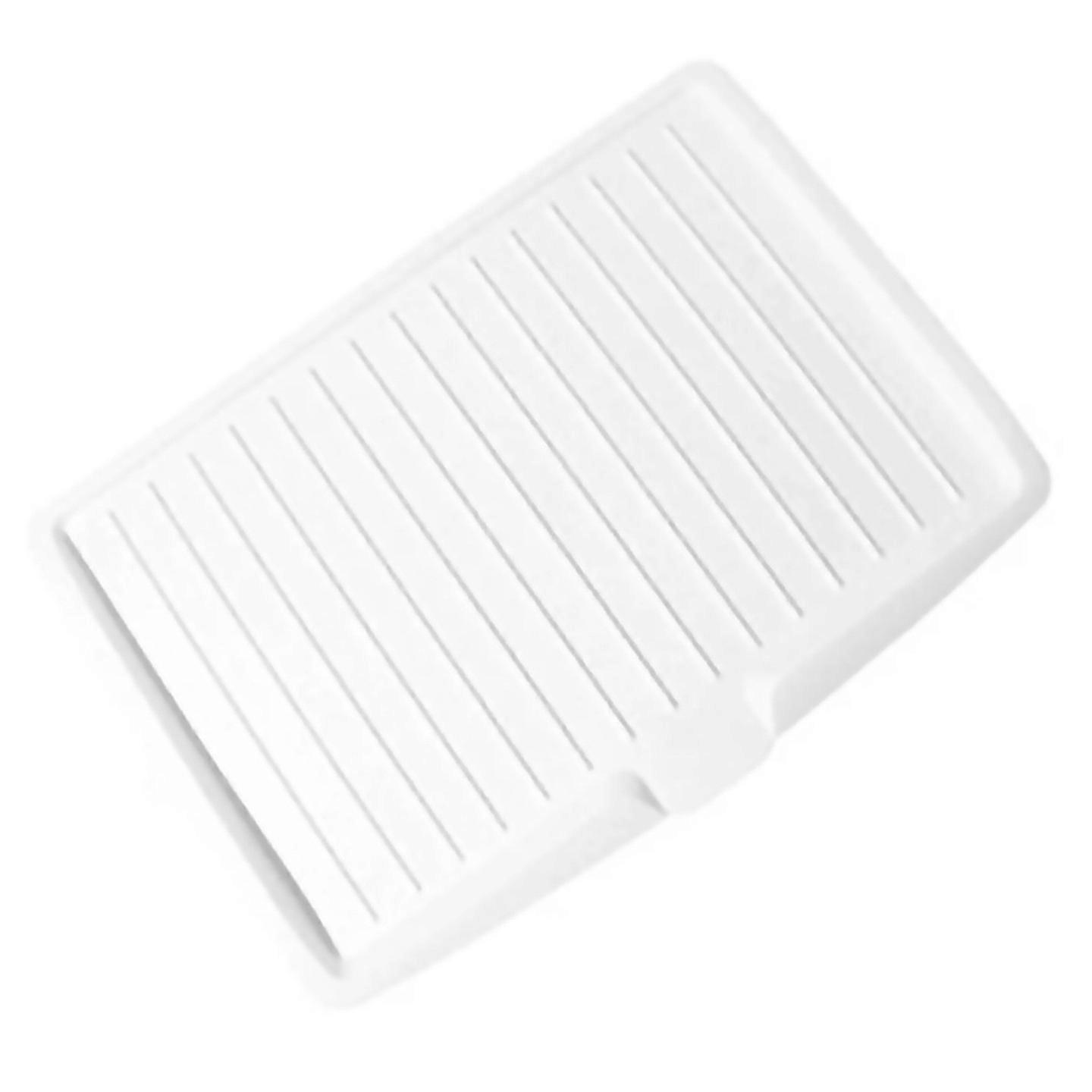 For Drain Rack Kitchen Dish Drainer Tray Large Sink Drying Rack White