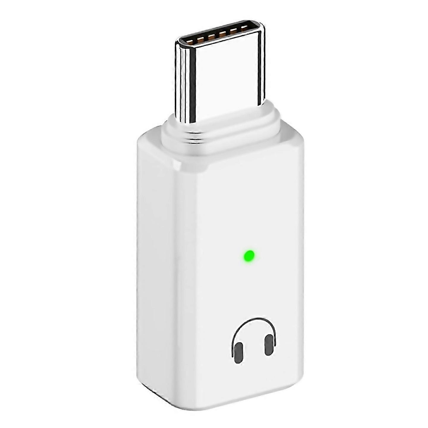 For Usb Type C To For Interface Headphone Converter For 15 White