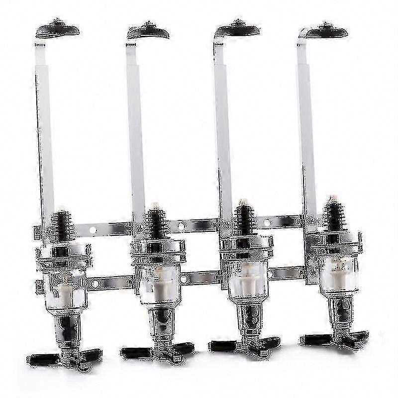 Kabalo 4 ボトルステンレススチール壁掛け光学ディスペンサーバーバトラーウォッカ、ウイスキー、ラム酒、ジンスピリッツ用