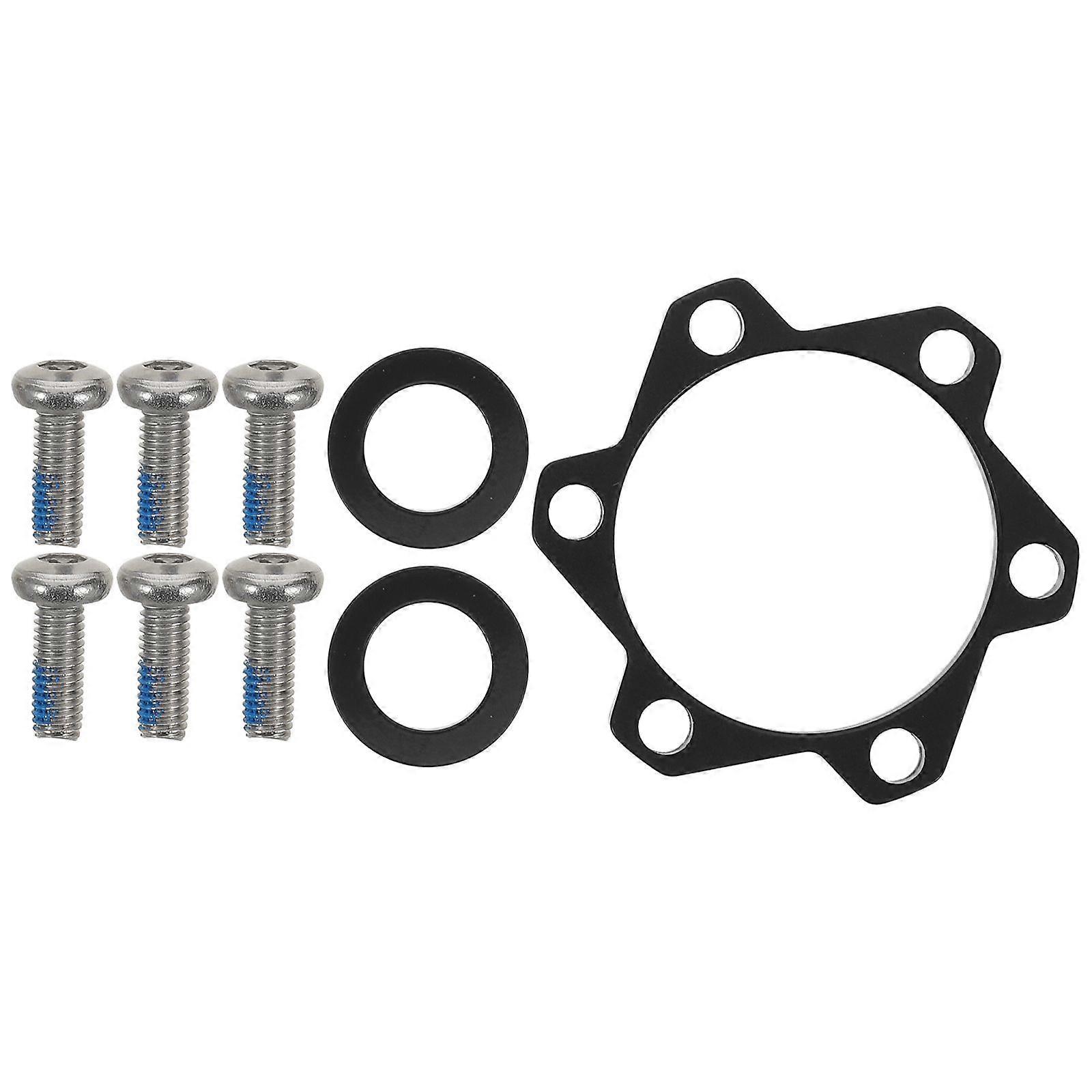 1 Set Wheel Hub Spacer: Bicycle Disc Brake Rotor Adapter - Threaded Hub Conversion Kit for Freewheel to Disc Brake Boost Fork Axle Shaft