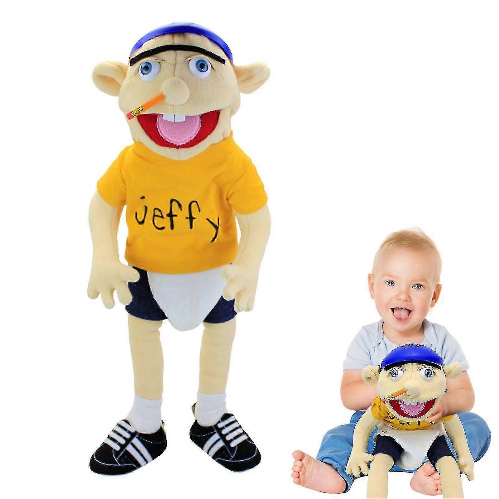 Jeffy Mainan Boneka Tangan Anak Laki-laki Mainan Boneka Natal Boneka Cerita Jari Boneka Kawaii Mainan Edukasi Bayi Hadiah Anak-anak