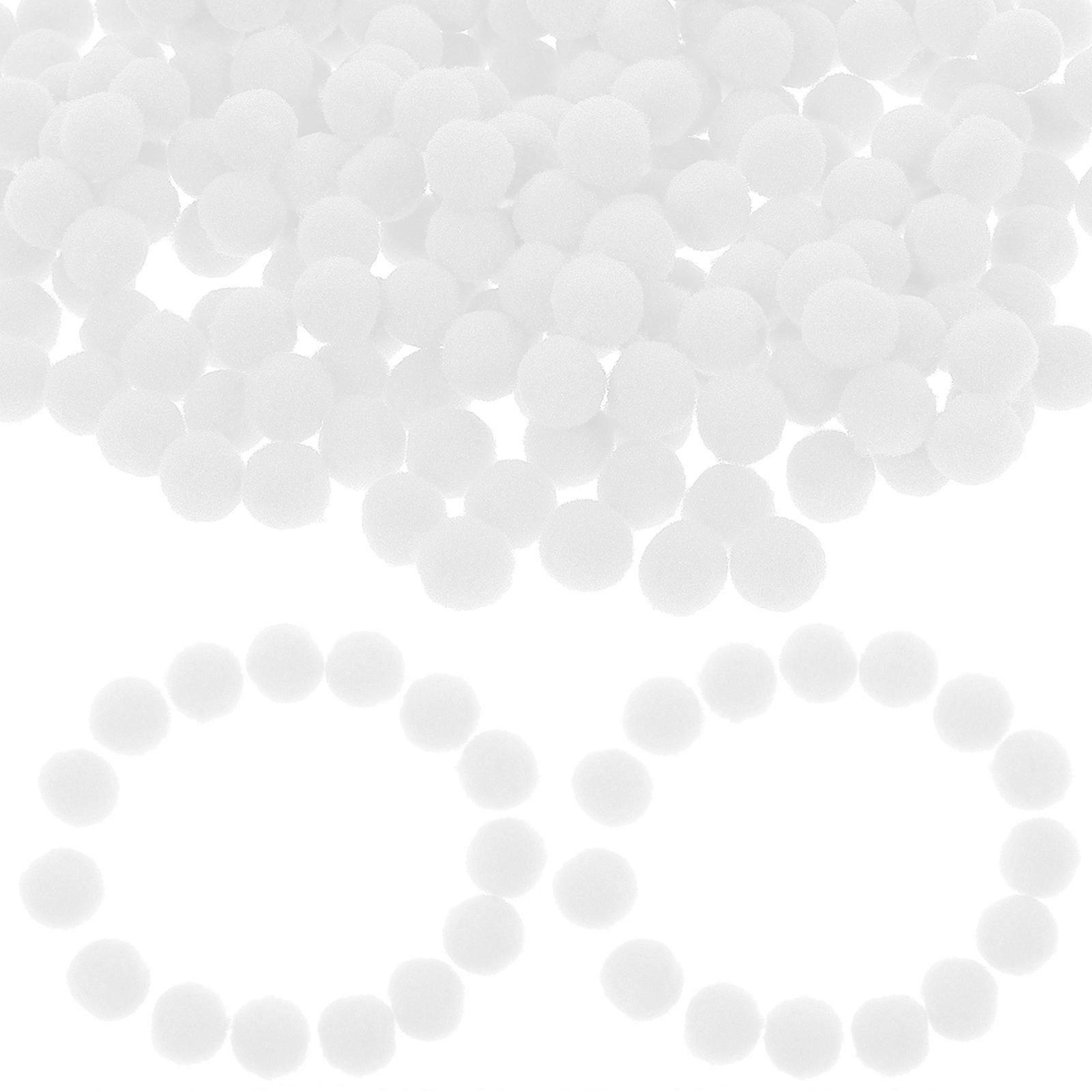 White Pom Pom Balls for DIY Crafting 2500Pcs Multipurpose Use