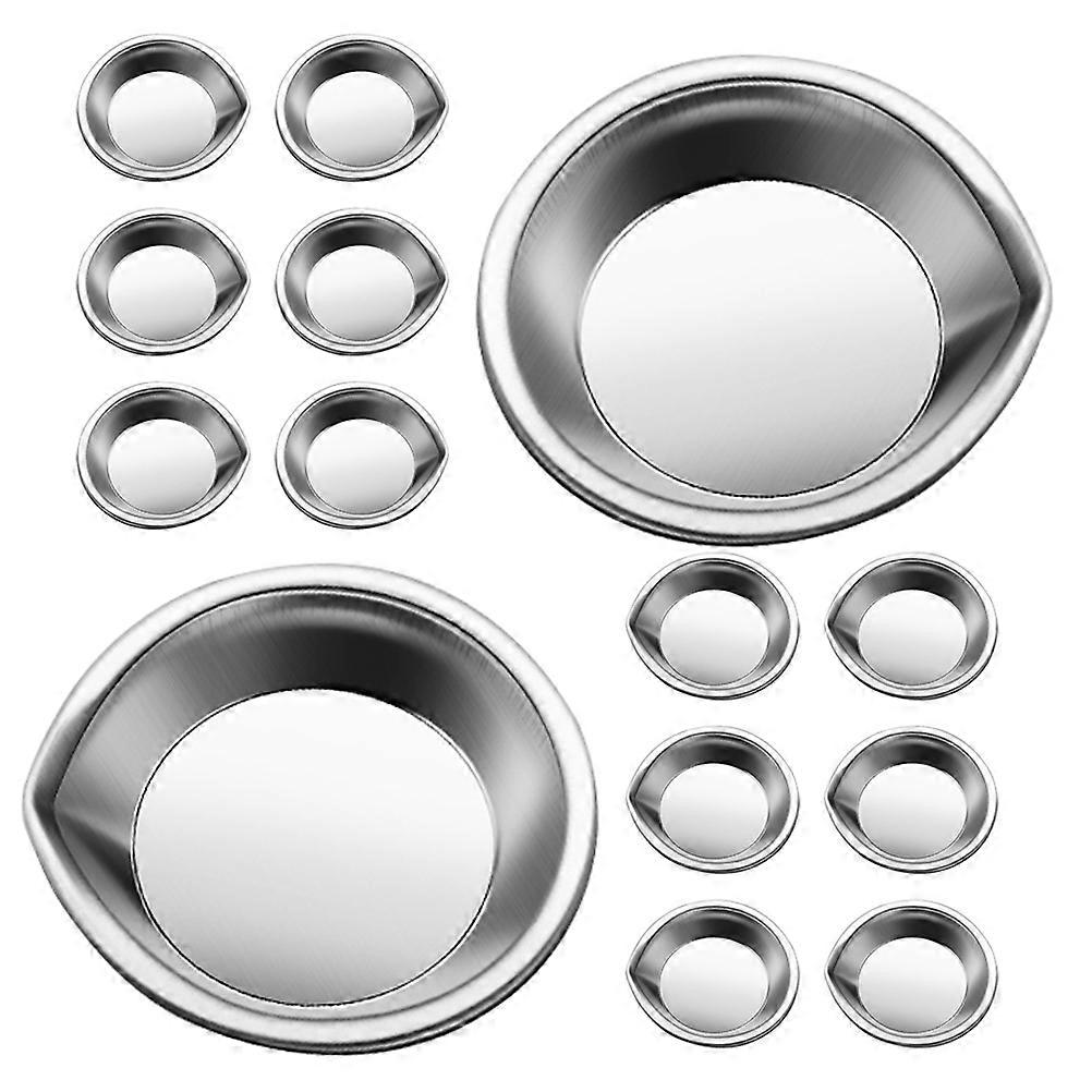 Painting 48Pcs Stainless Steel Paint Palette with Spout for Color Mixing