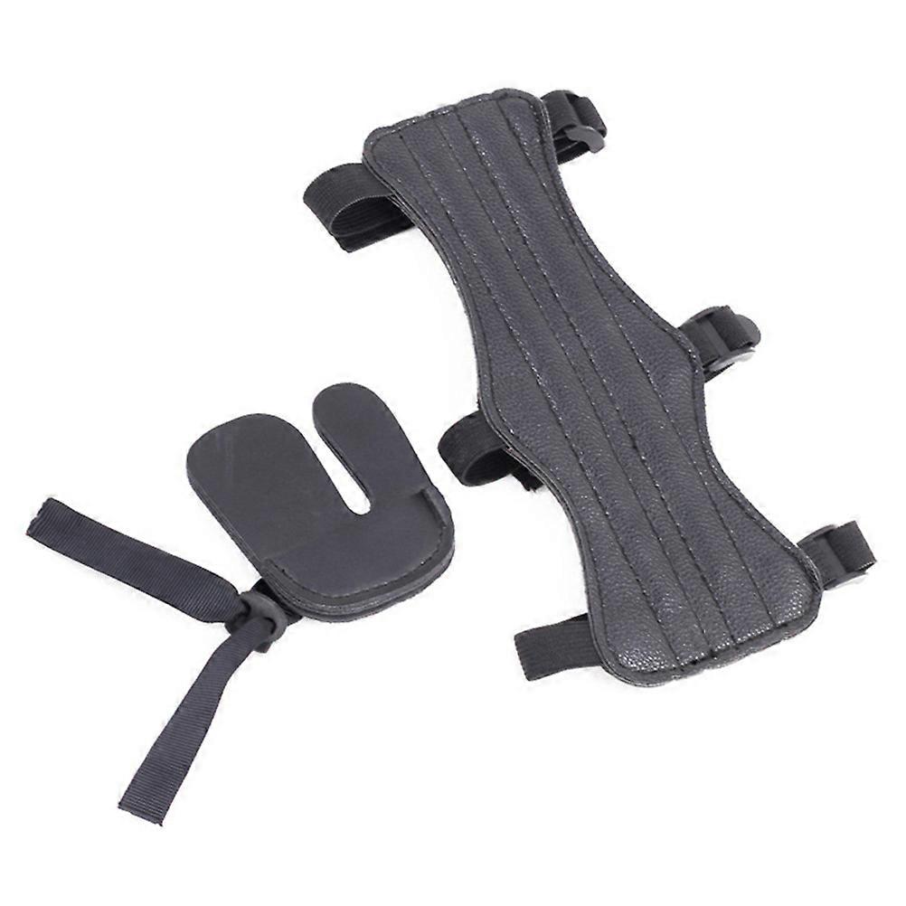 Convenient Archery Equipment PU Professional Arm Guard for Protection 2Sets