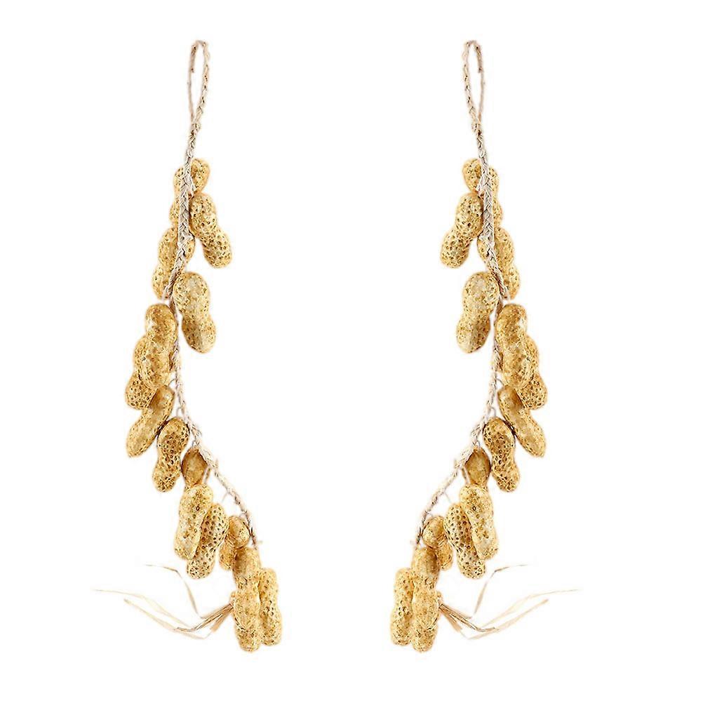 Artificial Peanut Hanging Ornaments Simulation Peanut for Decor 6Pcs