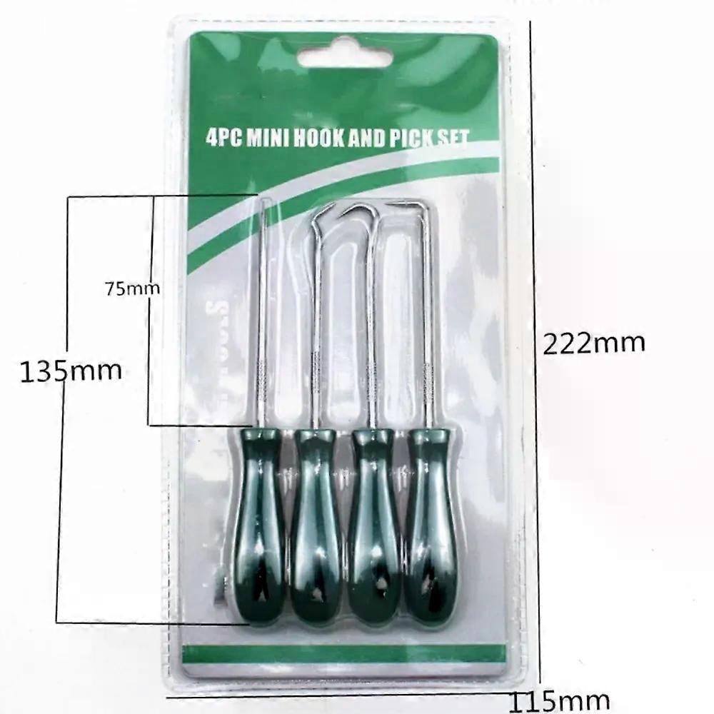 4Pcs Oil Seal Screwdrivers Set Car Auto Vehicle Pick Hooks For Garages General-Plumbers Mechanics Workshop Car Tools 135mm amagi
