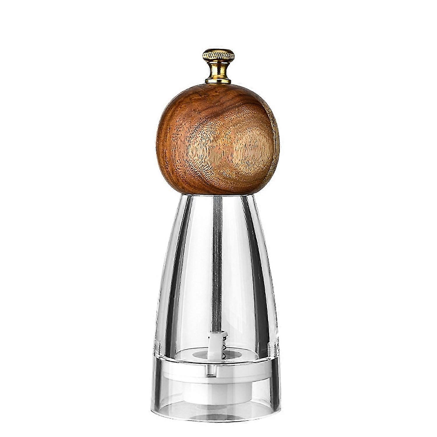 Pepper Grinder Transparent Thickness Adjustable 6/8 Inches Handheld Manual Spice Masher Salt Shaker