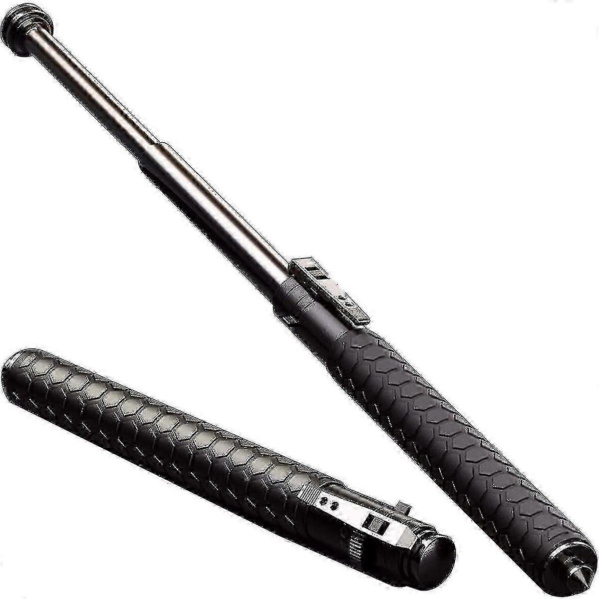 One-Button Automatic Retractable Self-Defense Hiking Stick for Outdoor Trekking in 26, 21, and 16 Inches