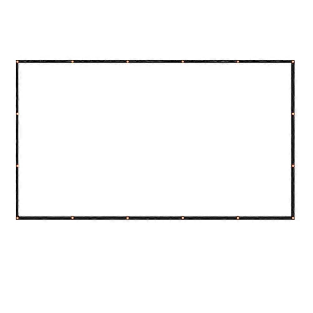 Portable Projector Screen Simple Curtain Anti-Light 120 Inches Projection Screens for Home Outdoor Office Projector