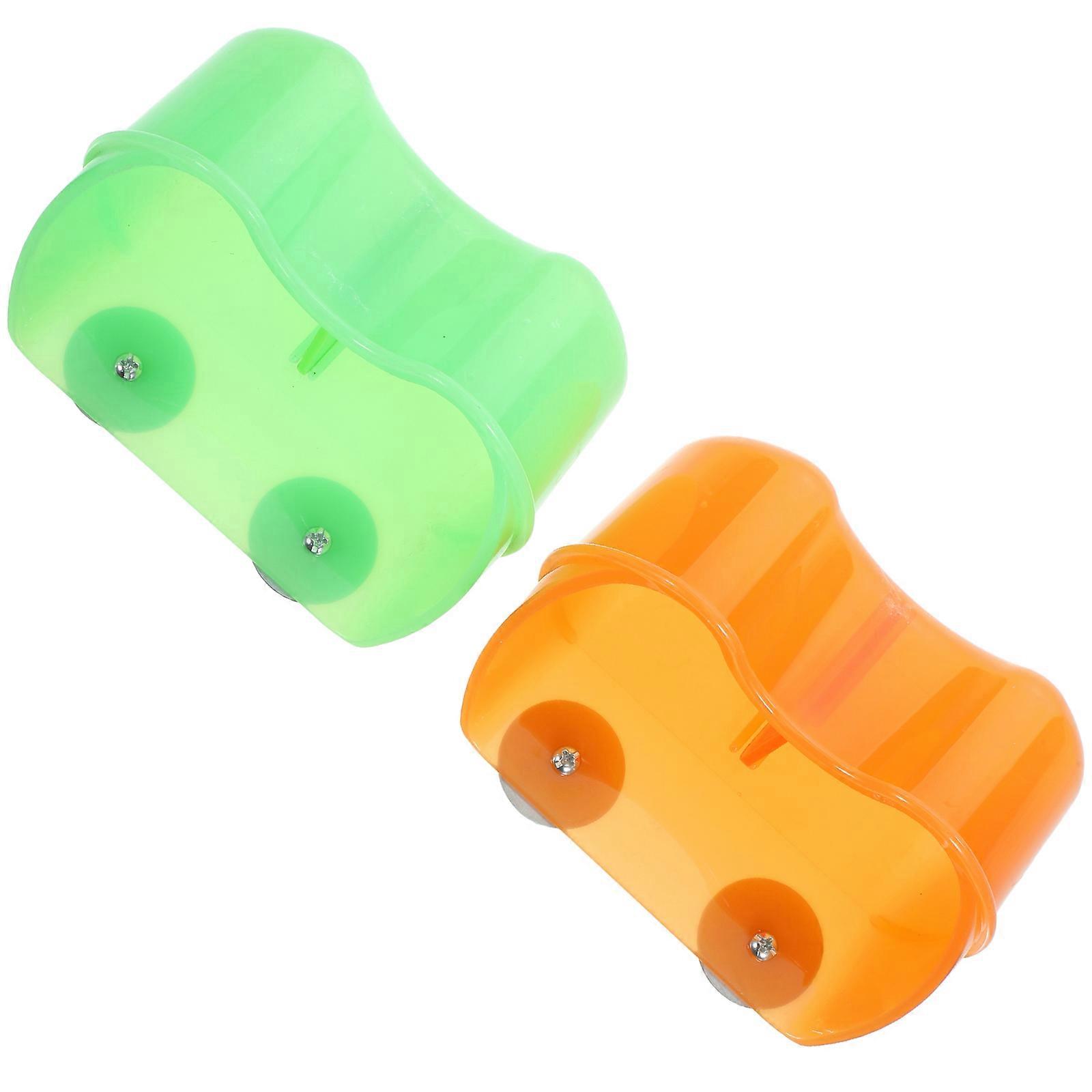 Assorted Color Parrot Food Feeder for Feeding 4Pcs Plastic Bird Bowls